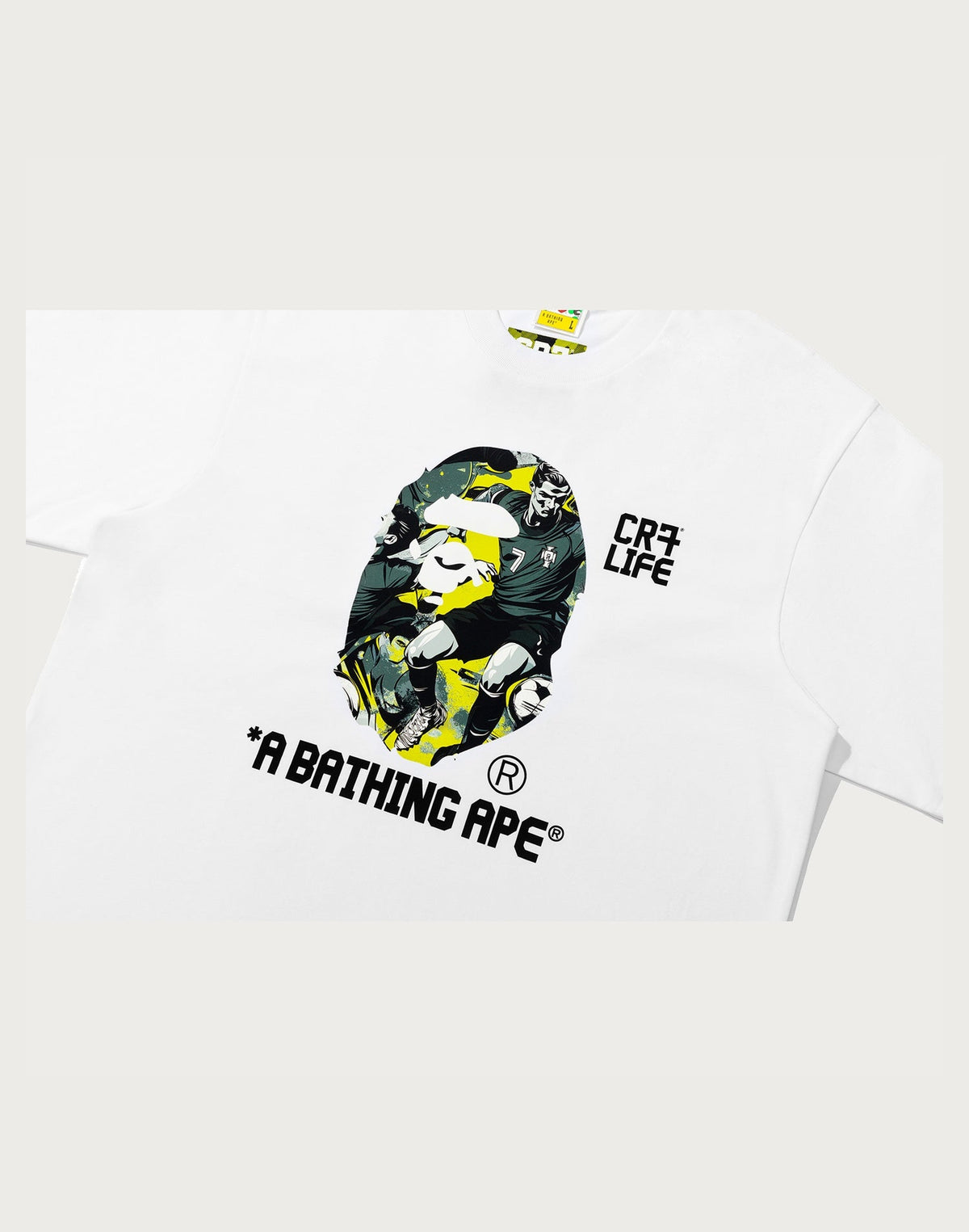 BAPE X CR7 LIFE GRAPHIC A BATHING APE RELAXED FIT TEE #1 MENS
