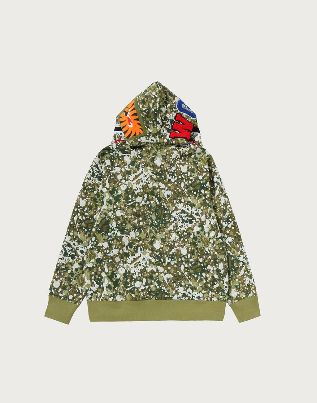 SPLASH CAMO SHARK FULL ZIP HOODIE MENS