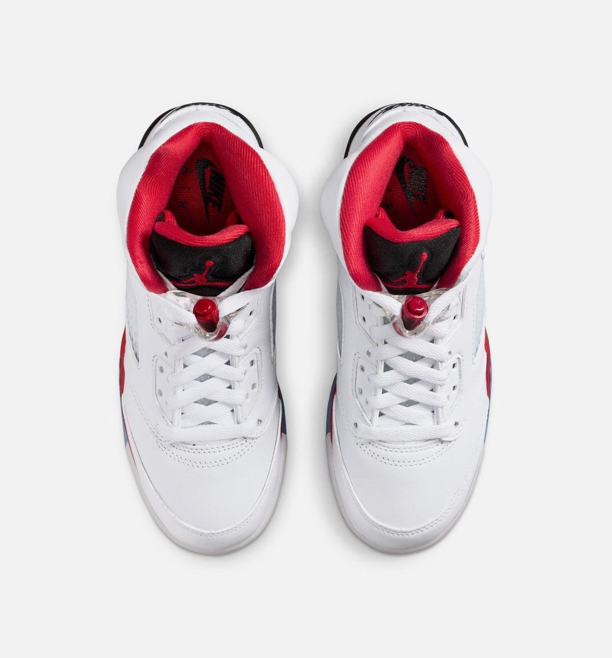 Air Jordan 5 Retro Fire Red | Grade School Lifestyle Shoe | White/Fire Red/Black