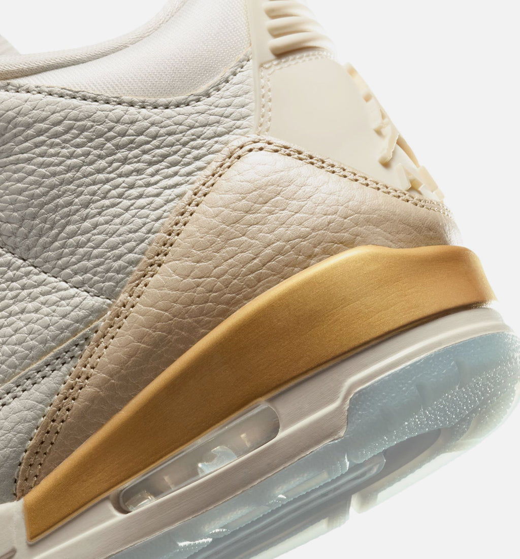 Air Jordan 3 Retro Sail and Pale Ivory – Women's Lifestyle Shoe in Sail/Team Gold/Pale Ivory/Metallic Gold/Ice