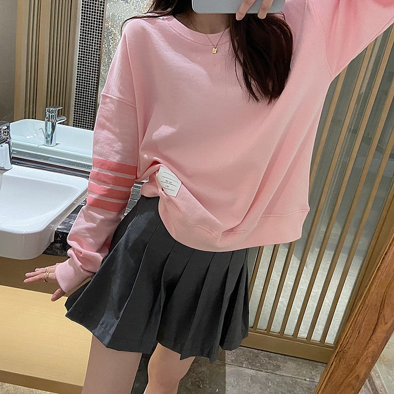 Thom Browne Women's Pink Hooded Sweatshirt Set