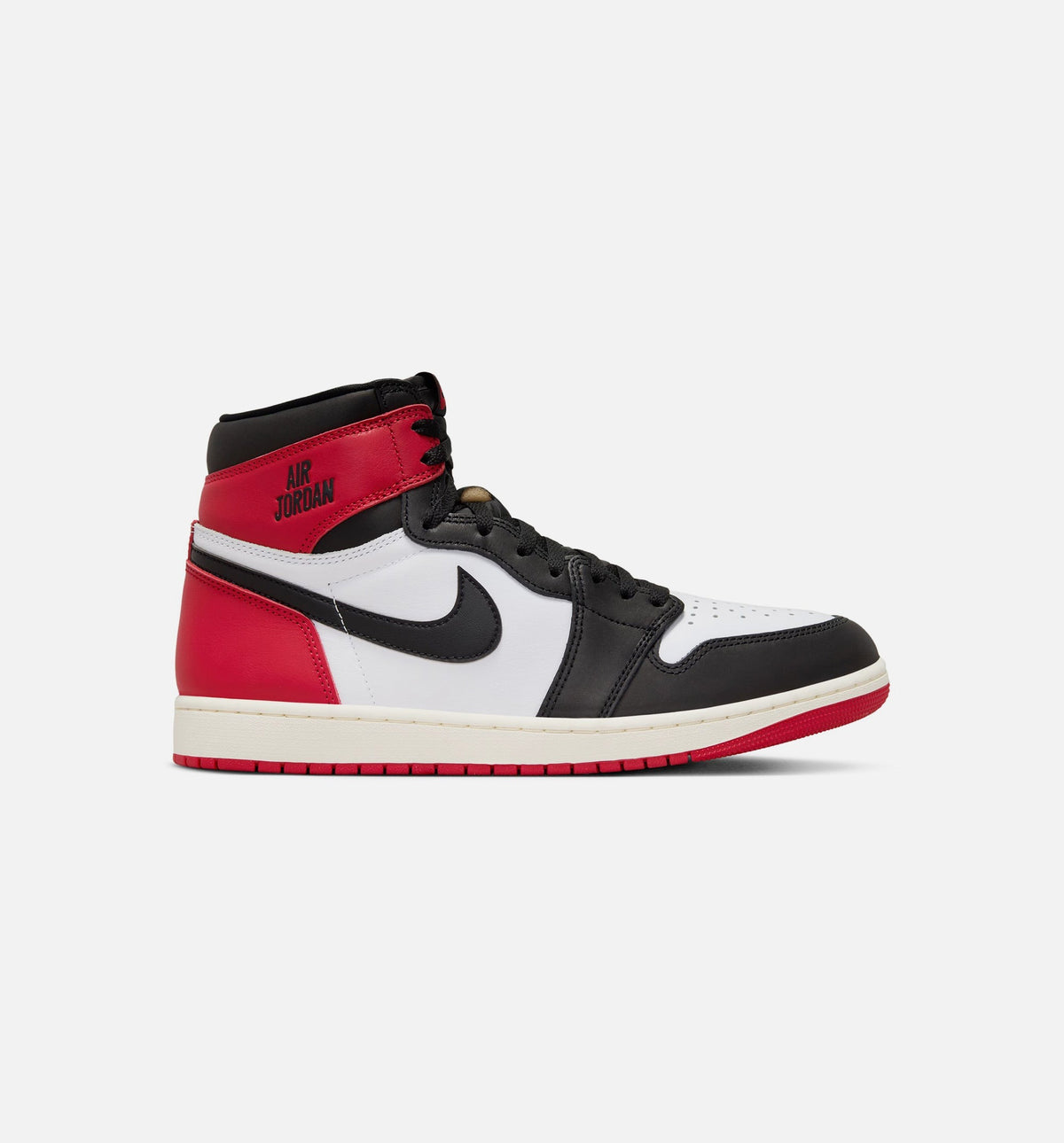 Air Jordan 1 Retro High OG Black Toe Men's Sneakers - White / Black / Red / Sail