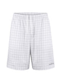 Acne Studios Grid‑Pattern Drawstring Casual Shorts