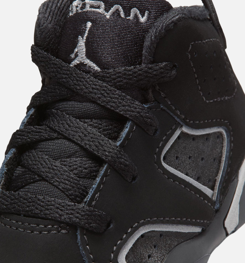 Air Jordan 6 Cap & Gown – Infant & Toddler Lifestyle Shoe | Black/Reflective Silver