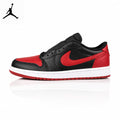 Air Jordan 1 Low Bred Black/Red 705329-001 Unisex Sneakers