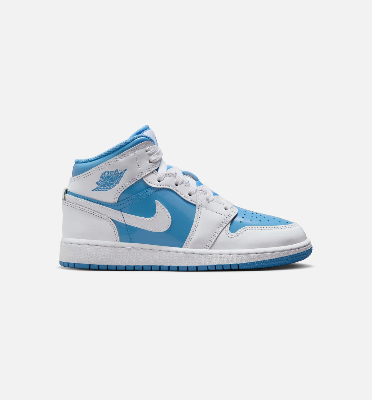 Air Jordan 1 Mid Legend Blue Youth Sneakers - White/Legend Blue