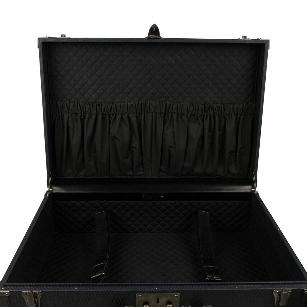 Blue Canvas 'Marco Polo' Hard Suitcase Luggage