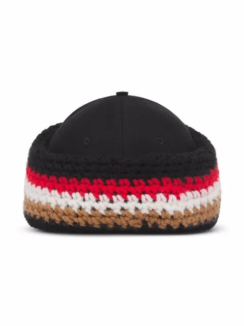 Burberry baseball cap with knitted Stirnband