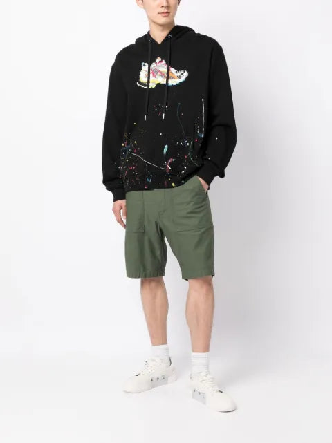Mostly Heard Rarely Seen 8-Bit sneaker-print long-sleeve hoodie