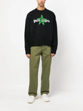 Palm Angels logo-print crew-neck sweatshirt