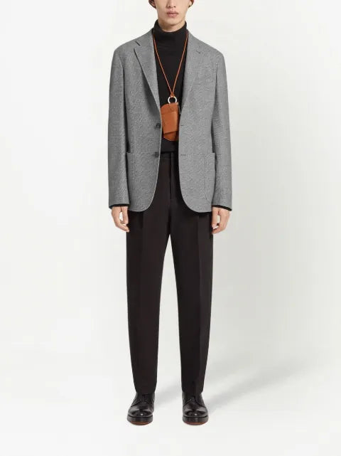 Zegna Trofeo single-breasted cashmere jacket