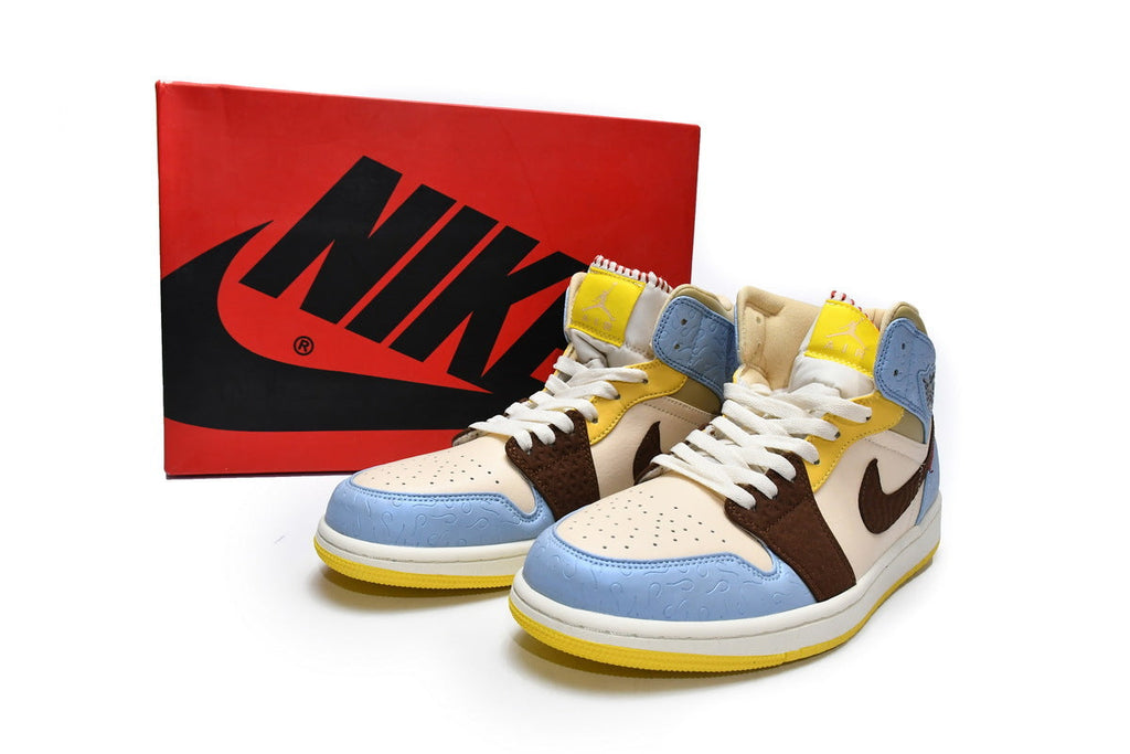 Jordan 1 Mid SE Fearless Maison Chateau Rouge Reps Sneakers CU2803-200