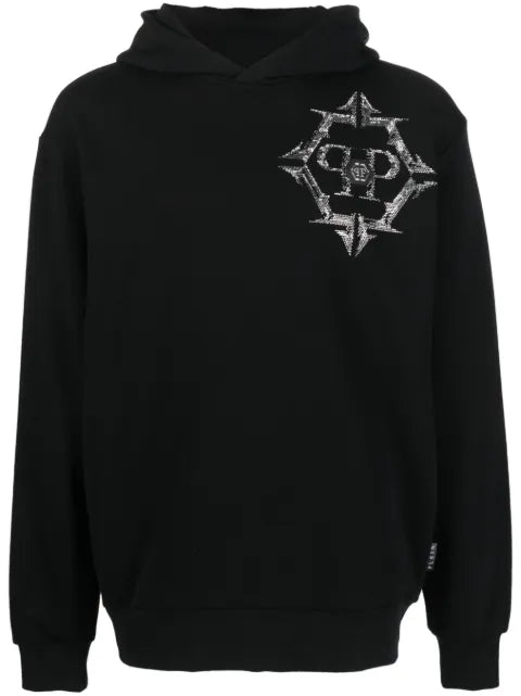 Philipp Plein Chrome rhinestone-embellished hoodie
