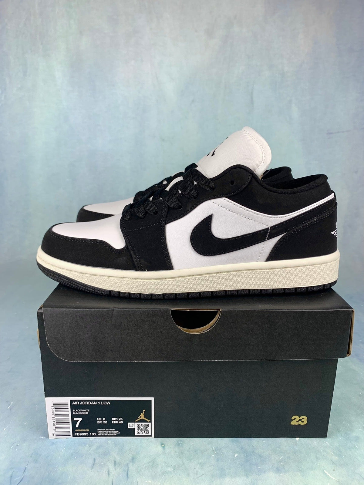Air Jordan 1 Low Vintage Panda Unisex Sneakers FB9893-101