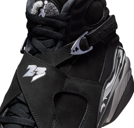Air Jordan 8 Retro (Black/White/LT Graphite)