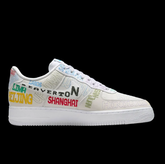 Nike Air Force 1 '07 LV8 (White/White/Multi-Color)