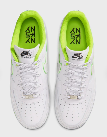 Nike Air Force 1 '07 (White/White/Barely Volt/Black)