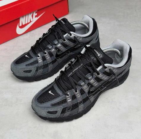 Nike P-6000 Suede (Anthracite/Black/Chrome/Metallic Silver)