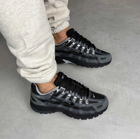 Nike P-6000 Suede (Anthracite/Black/Chrome/Metallic Silver)