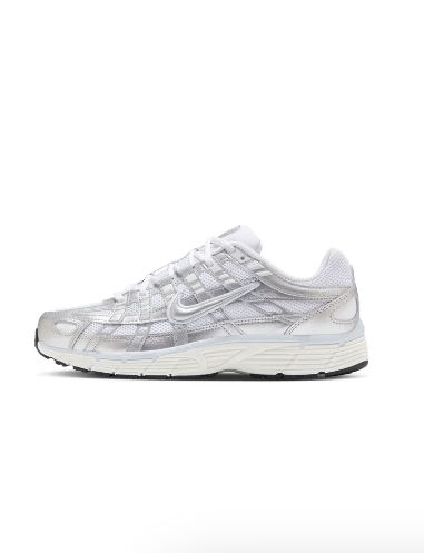 Nike Women's P-6000 (White/Metallic Silver)