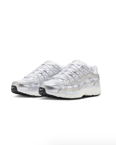 Nike Women's P-6000 (White/Metallic Silver)