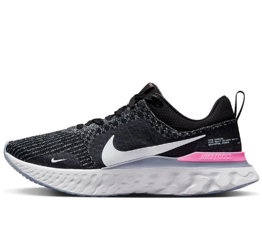Nike React Infinity Run Flyknit 3 'Black/Grey/Pink' DZ3014-001