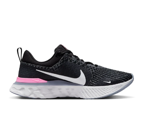 Nike React Infinity Run Flyknit 3 'Black/Grey/Pink' DZ3014-001