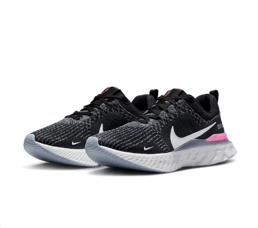 Nike React Infinity Run Flyknit 3 'Black/Grey/Pink' DZ3014-001