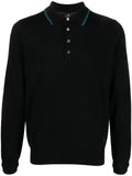 PS Paul Smith logo-embroidered merino polo shirt