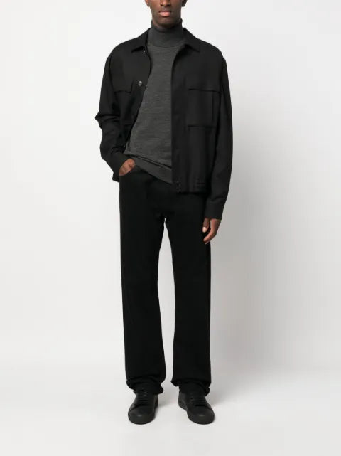 BOSS roll-neck virgin wool jumper