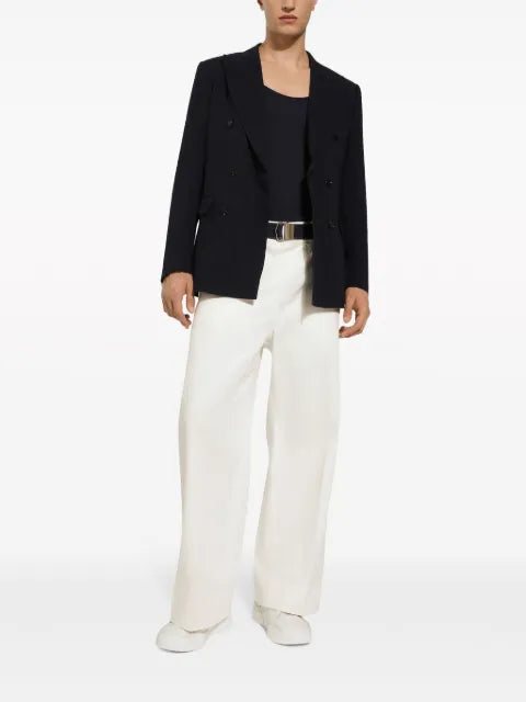 Dolce & Gabbana double-breasted linen blazer