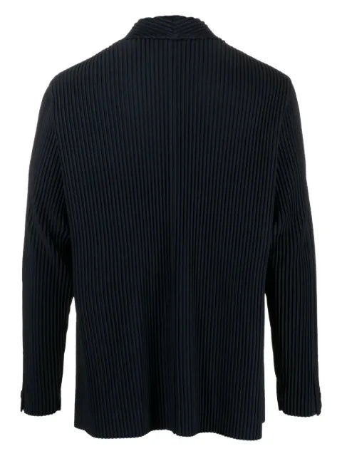 Homme Plissé Issey Miyake notched-lapels pleated blazer