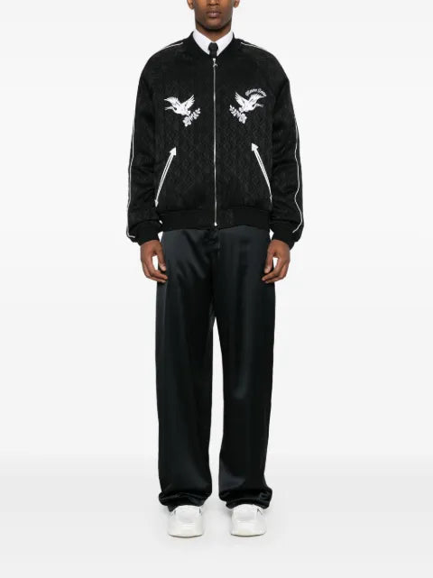 Marine Serre Moon Diamant jacquard bomber jacket