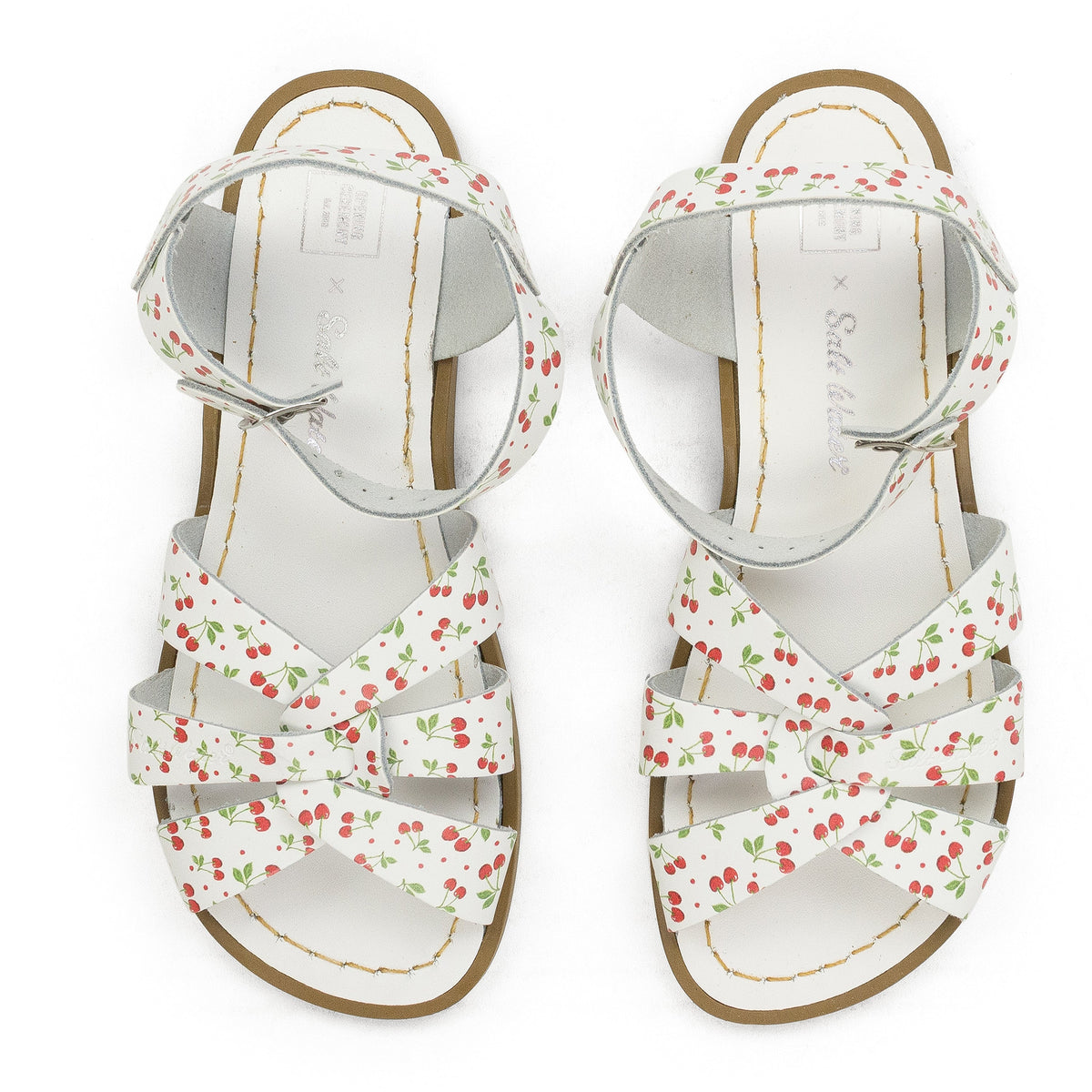 RED/WHITE SALT WATER SANDALS