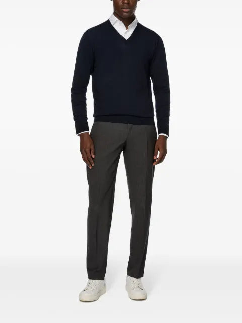 Boggi Milano merino-wool V-neck sweater