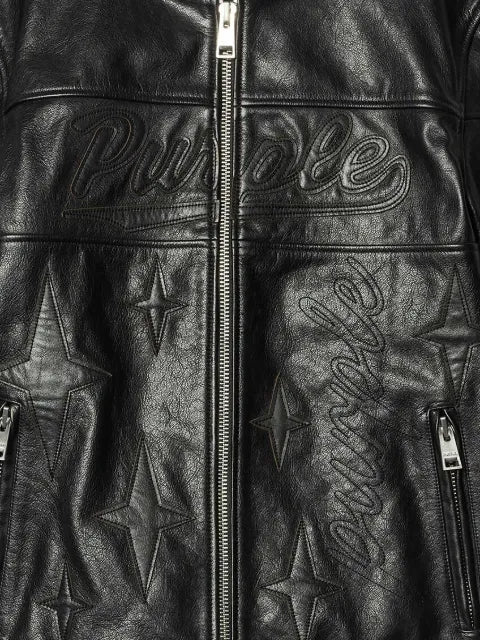 Purple Brand logo-embroidered jacket
