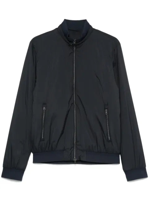 Herno logo-plaque bomber jacket
