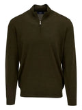 Fedeli half-zip wool sweater