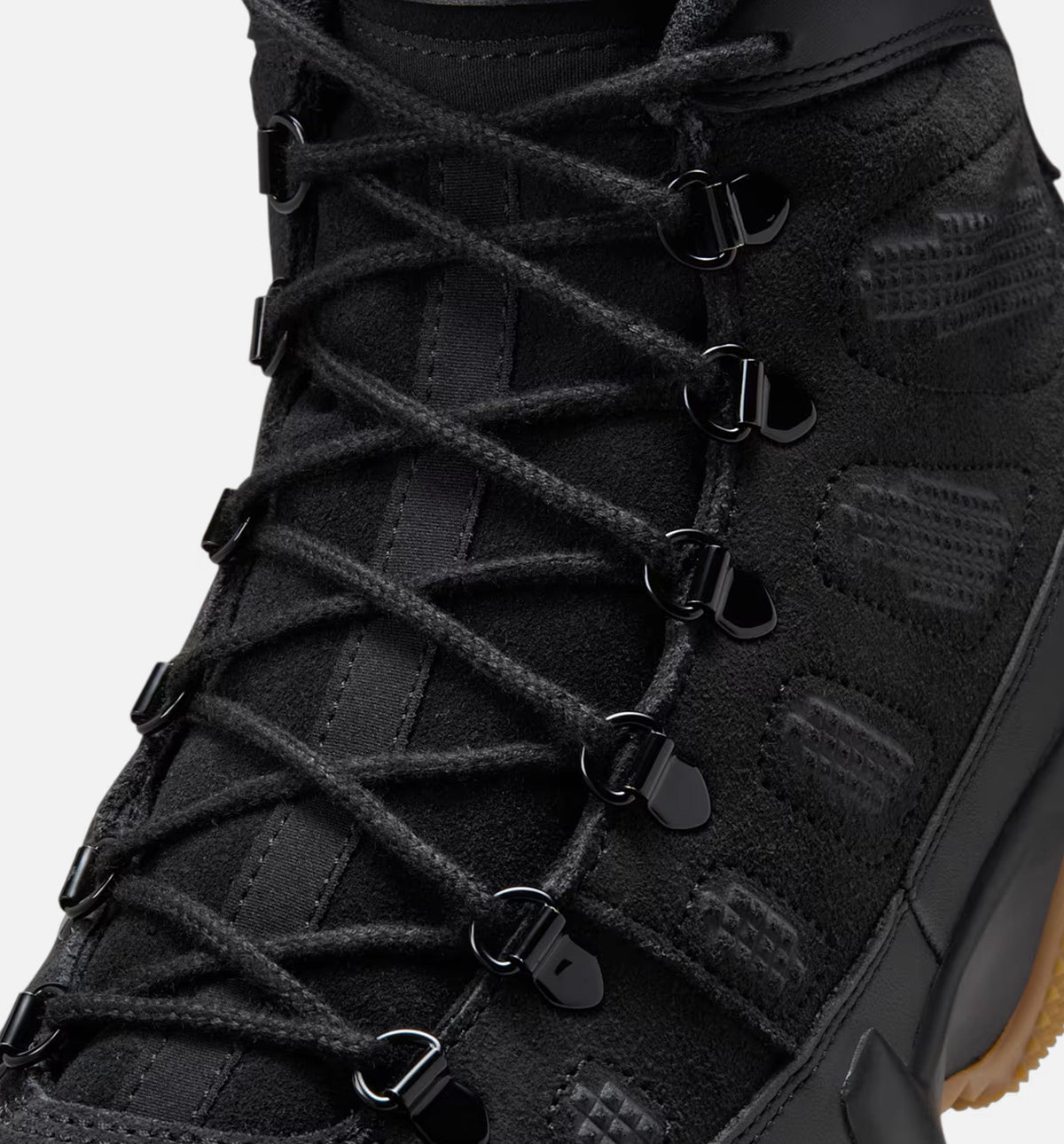 Air Jordan 9 Retro Boot - Men's Lifestyle Boot (Black/Black/Gum Light Brown)