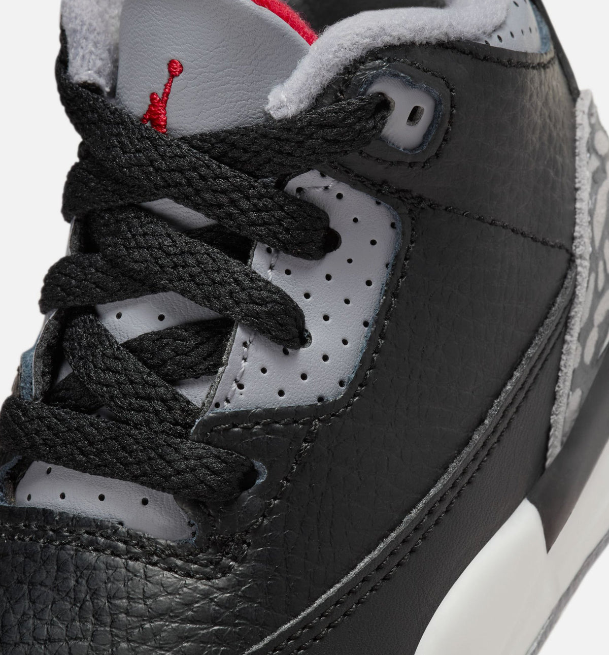 Air Jordan 3 Retro Black Cement Infant & Toddler Lifestyle Shoes - Black/Fire Red/Cement Grey/Summit White