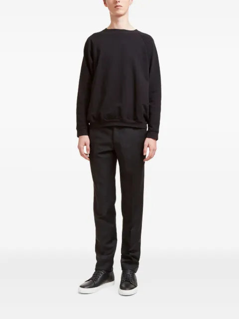 Aiezen raglan-sleeve crew-neck sweater
