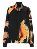 Y-3 AOP abstract-print zip-up jacket