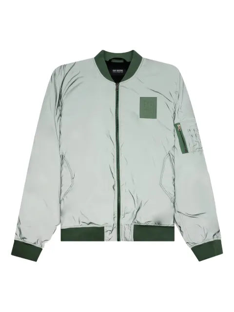 Raf Simons logo-patch bomber jacket
