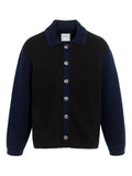 Barrie colour-block button cardigan