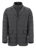 Herno quilted three-button padded jacket