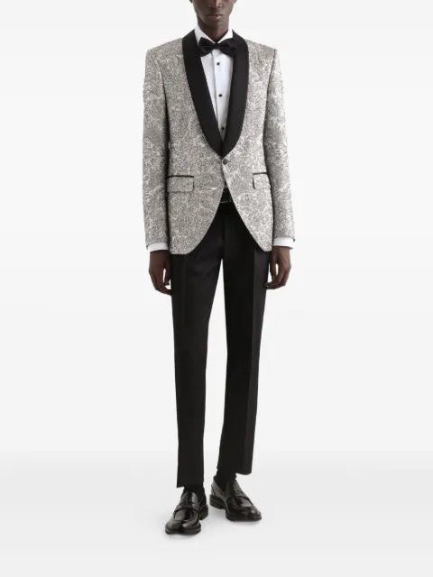 Dolce & Gabbana floral single-breasted blazer