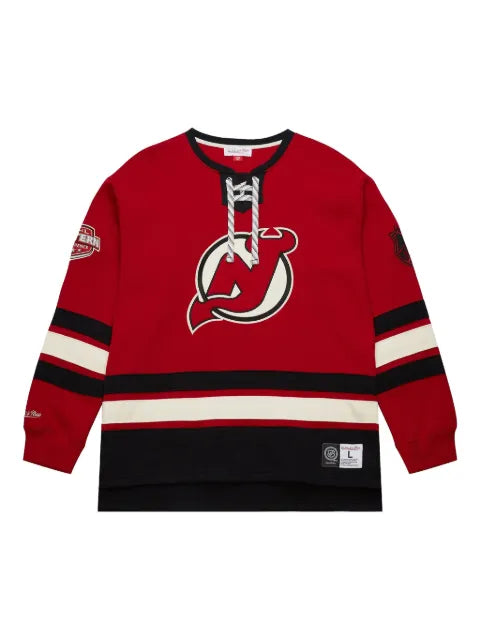 Mitchell & Ness New Jersey Devils Heritage Lace-Up pullover