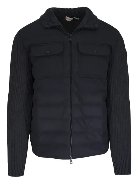 Moncler padded wool zip-up jacket