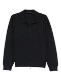Emporio Armani textured zip sweatshirt