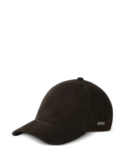 Zegna leather baseball cap